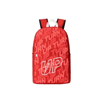 TURN UP Nylon Backpack Regular Unisex Red
