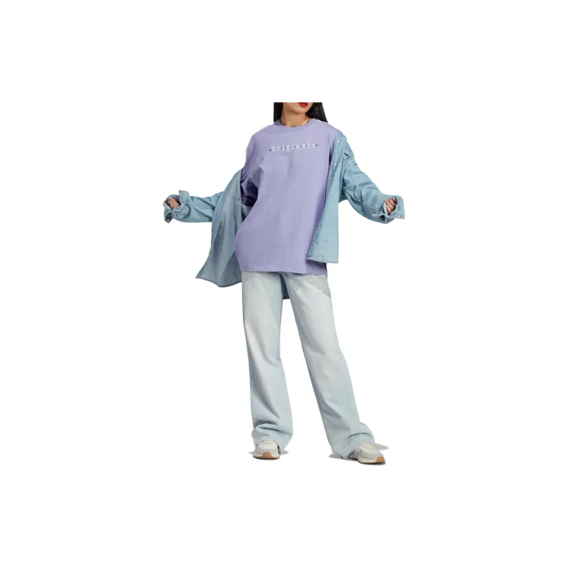 adidas originals Oversized Sporty Tee Purple-3