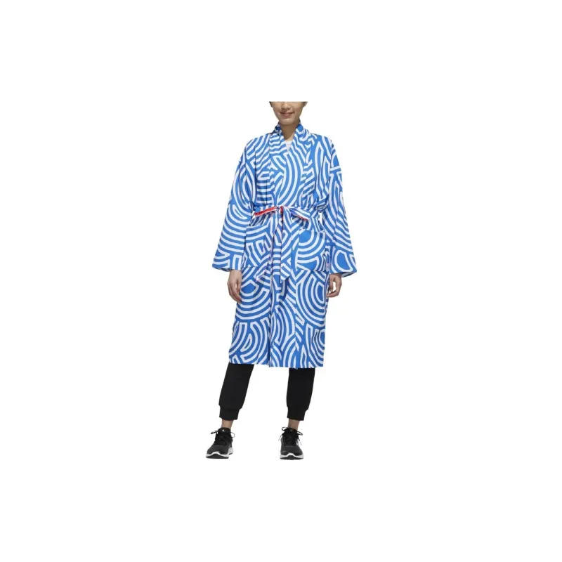 Adidas AEROREADY Bathrobes Unisex True Blue/White-2