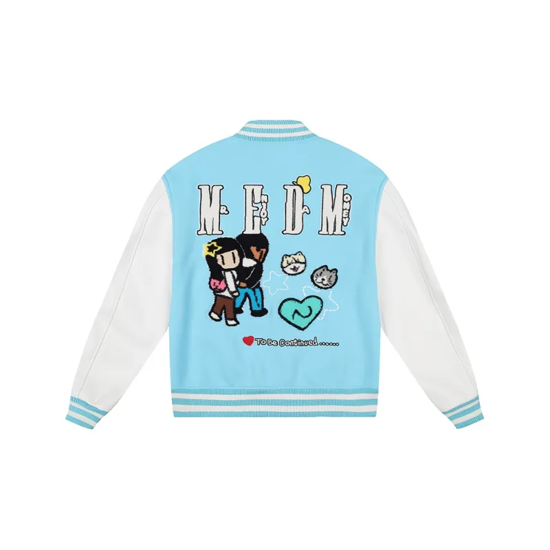 MEDM Newmasus Co-branded Series Baseball Jacket Unisex-3