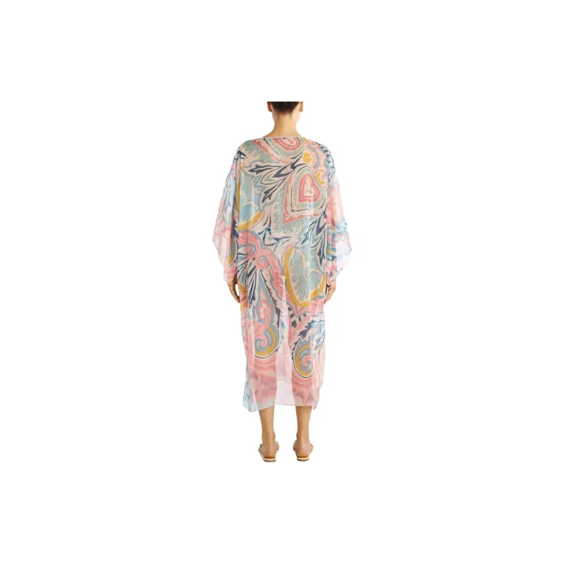 ETRO Paisley-print Semi-sheer Caftan-2