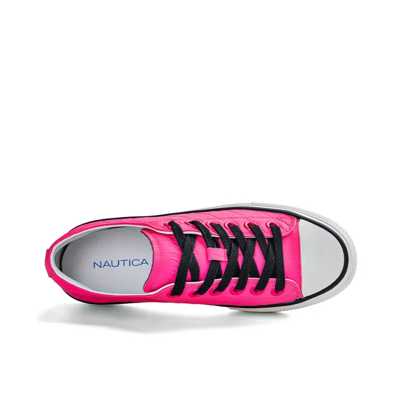 NAUTICA Abrasion Resistant Low Top Skateboard Shoes Women's Rose Red-4