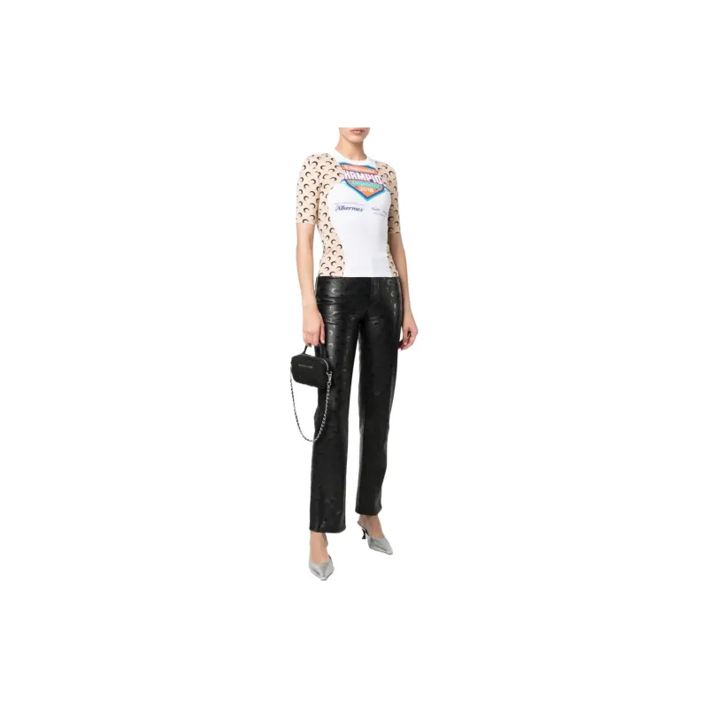 Marine Serre T-Shirts Women's White-1