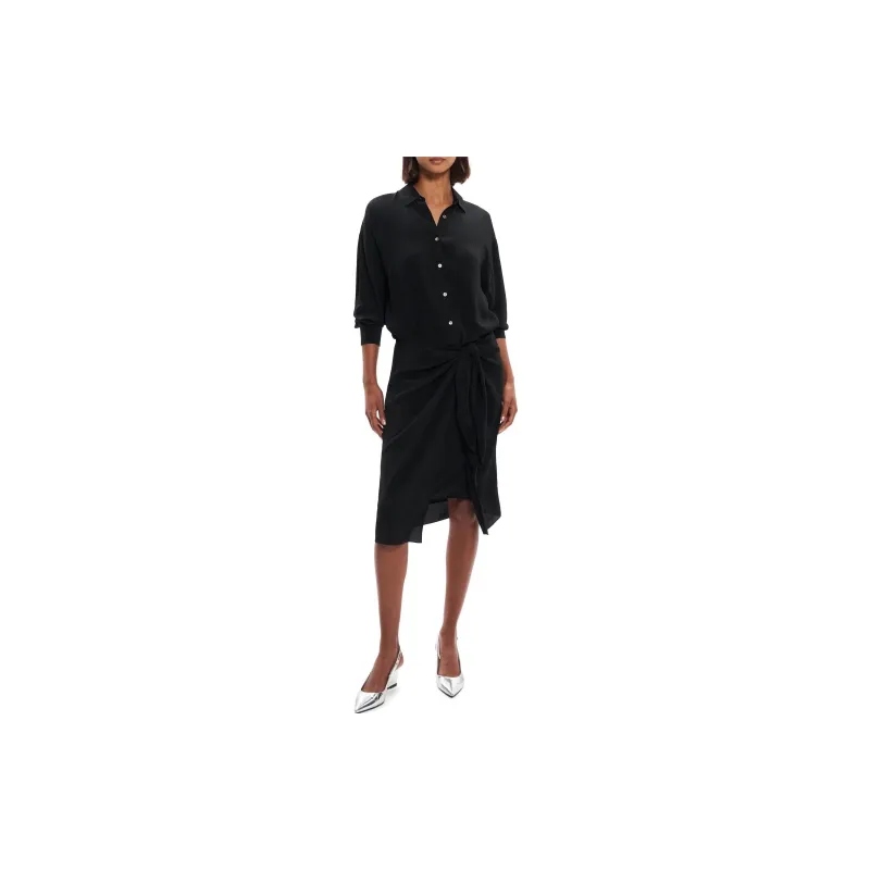 THEORY Draped Layered Dress-2