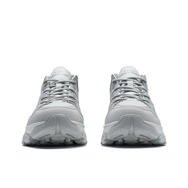 XTEP Kawayuki Lite Slip Resistant Water Resistant Warm Mid Top Casual Shoes Men's Gray-4