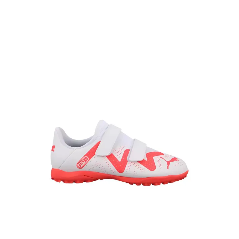 PUMA Low Top Kids' Soccer Shoes White Red Kids'-1