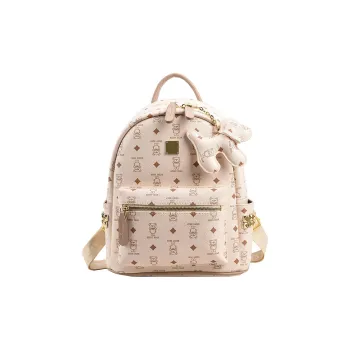 BETTERSAY PU Backpack Regular Women's White Brown Coffee Pink