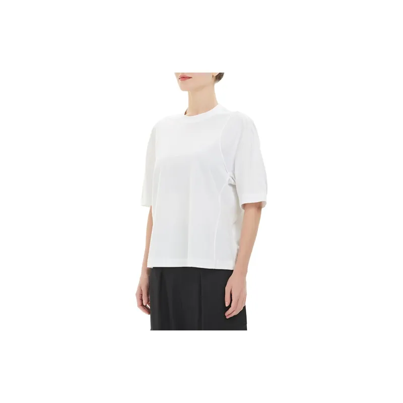 Adidas Y 3 Women's Classic Tailored Tee White/Core White-4