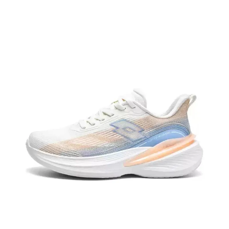 LOTTO Breathable Low Top Running Shoes Women's White Blue-0
