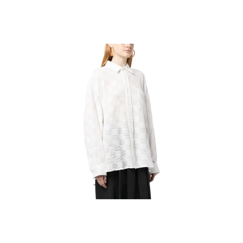 ADER ERROR Embroidered design Cotton Shirt-3
