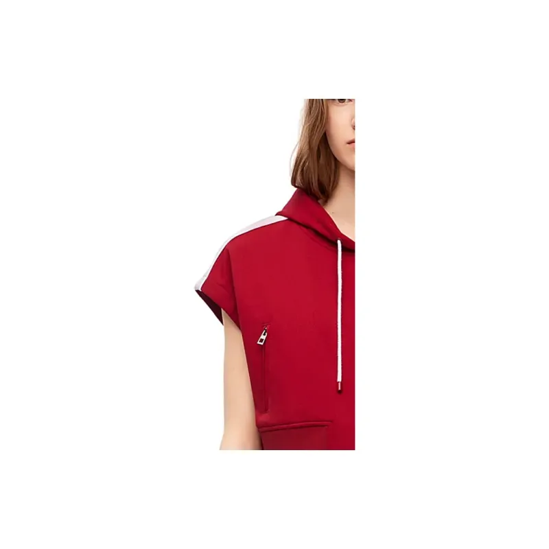 LOEWE Cropped Tracksuit Jacket 'Havana Red'-1
