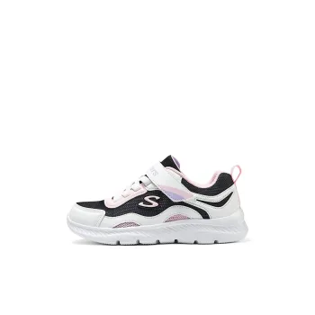 Skechers Girls Slip Resistant Breathable Kids Lifestyle Shoes Black White Pink Kids'