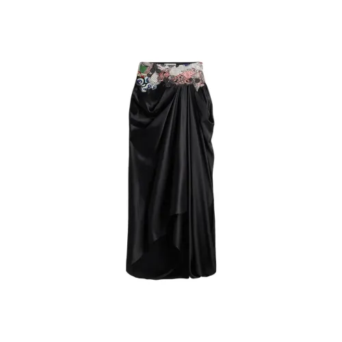 H&M ANAMIKA KHANNA Collaboration Casual Long Skirts Women's Black