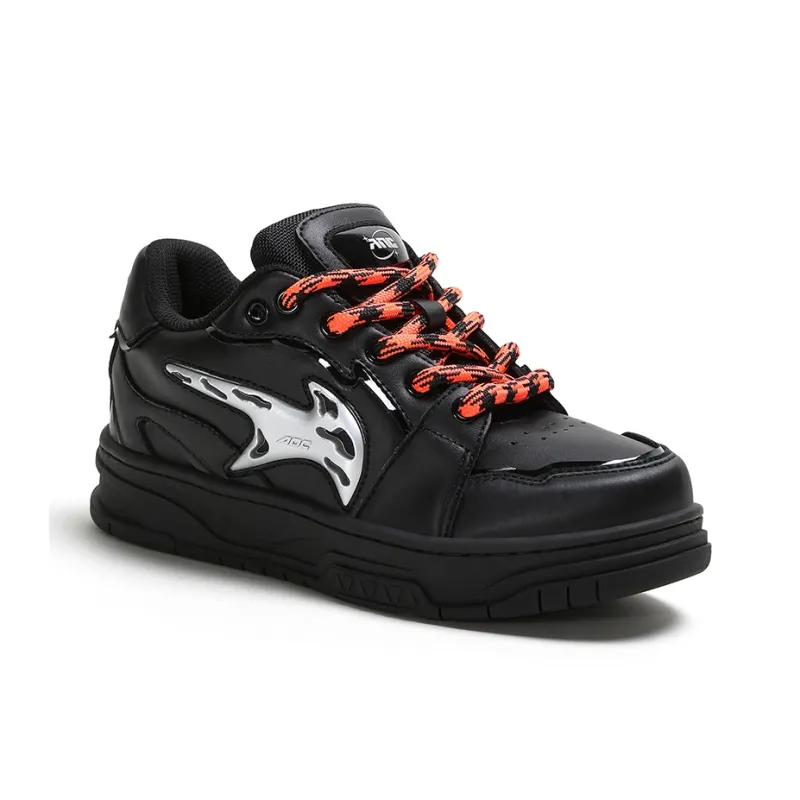 ADCDAVINCI K Series Anti Slip And Wear Resistant Height Increasing Low Top Skateboard Shoes Unisex Black-2