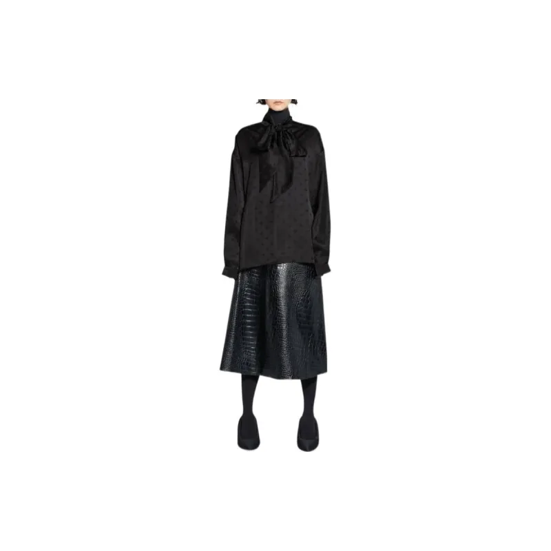Balenciaga Tie-Neck Blouse-2