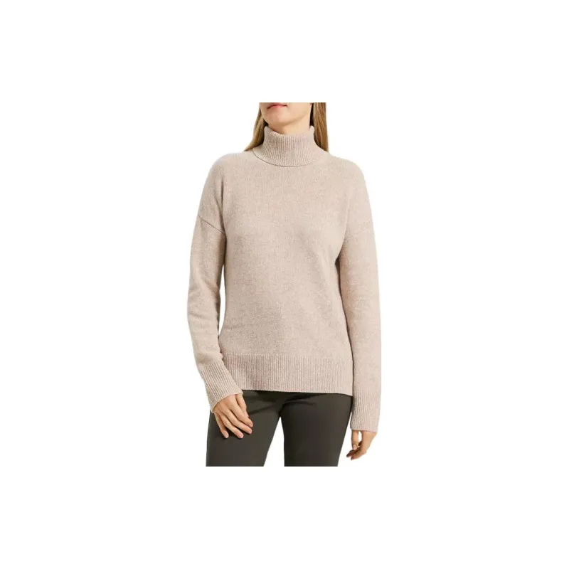 THEORY Cashmere Sweaters Women's Gray-White Mixed Color-1