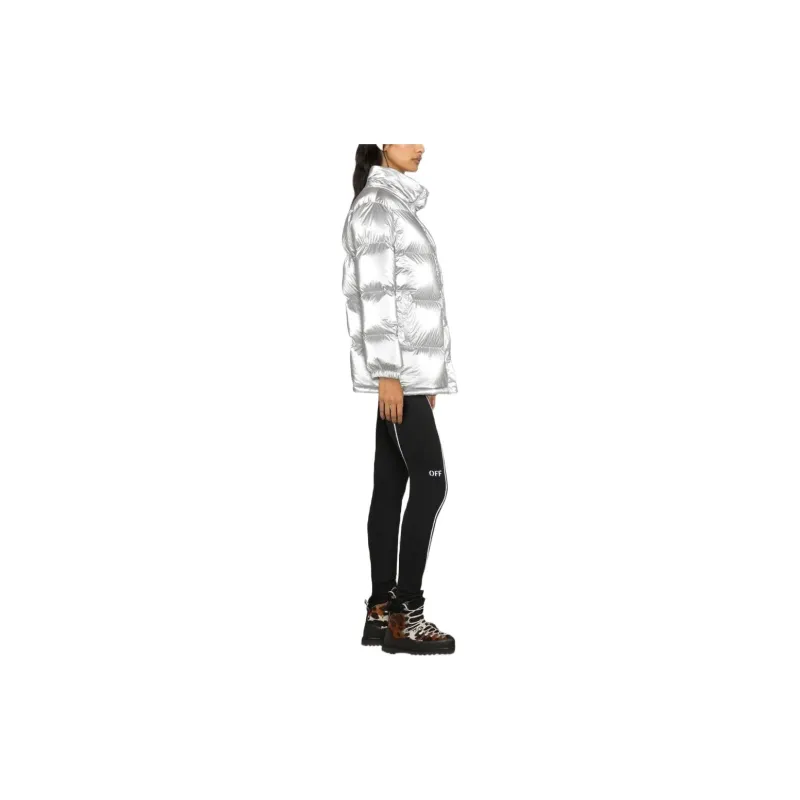 Moncler Down Jacket Women's Silver White-3
