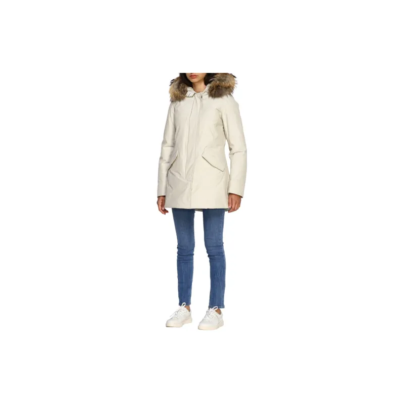 WOOLRICH Hooded Fur Trimmed Coat-3