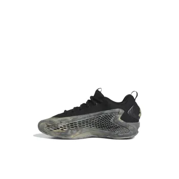 Adidas A.E. 1 Anti Slip Wear Resistant Low Top Children's Basketball Shoes Black Kids'