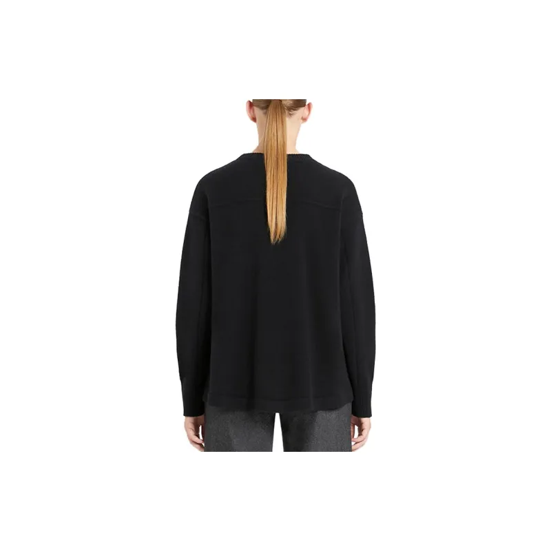 'S MAX MARA Loose Fit Knitwear Women's Black-3