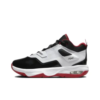 Jordan Stay Loyal 3 Anti Slip Wear Resistant Kids Lifestyle Shoes White Black Red Teenagers