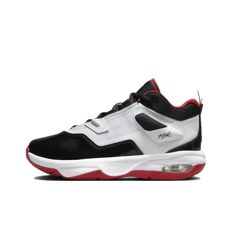 Jordan Stay Loyal 3 Anti Slip Wear Resistant Low Top Kids Lifestyle Shoes White Black Red Teenagers-0
