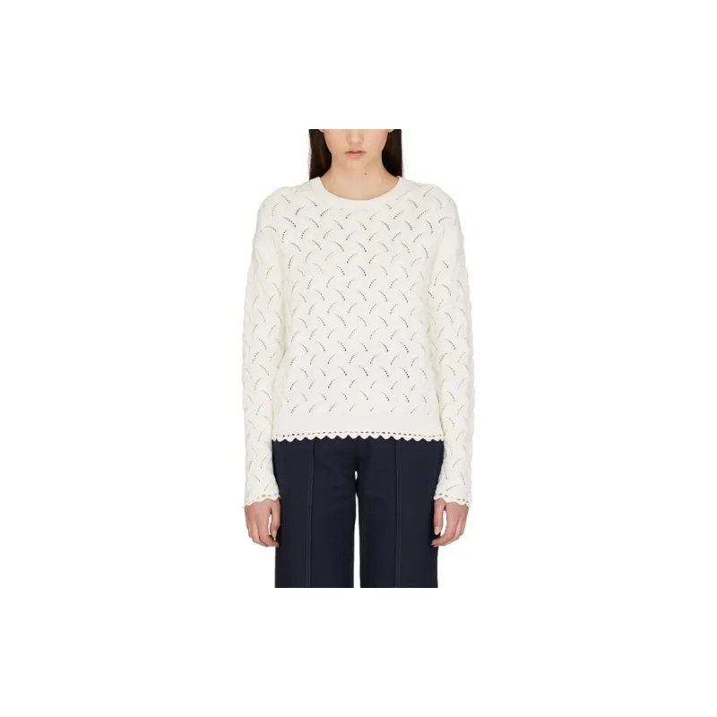 KENZO Loose Fit Sweater Women's White-6