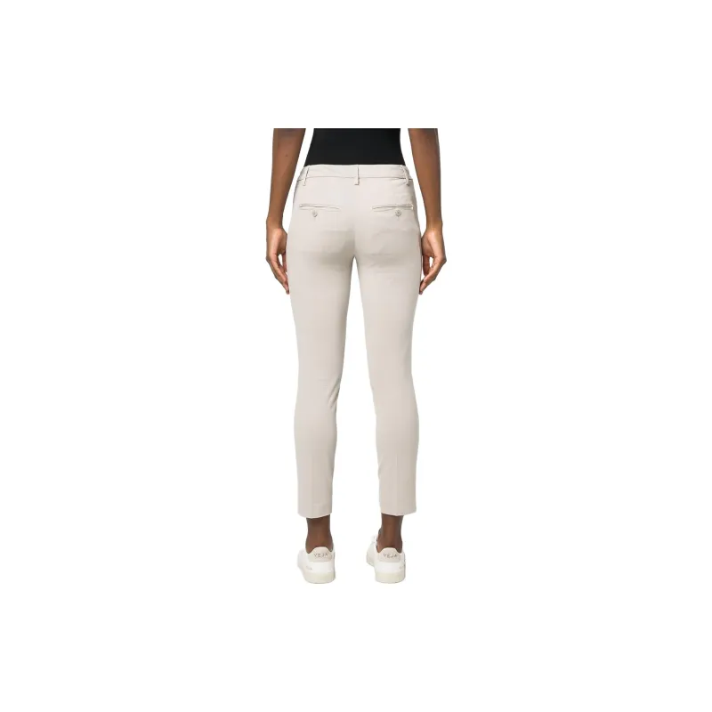 Dondup Mid rise Cropped leg Trousers-2