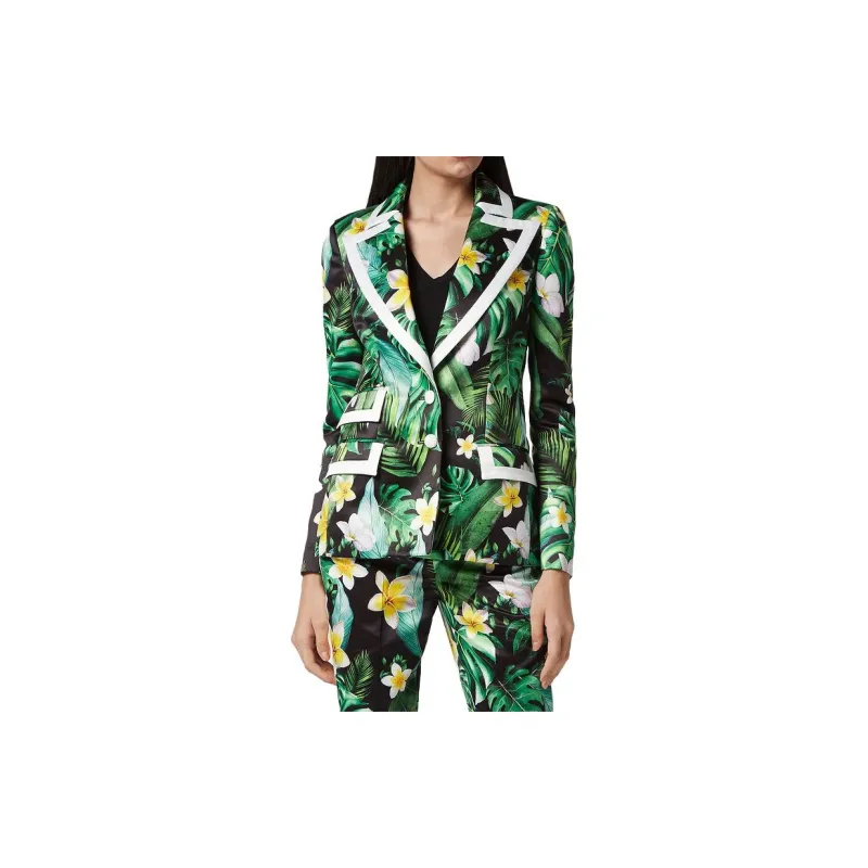 PHILIPP PLEIN Floral print Single breasted Blazer-2