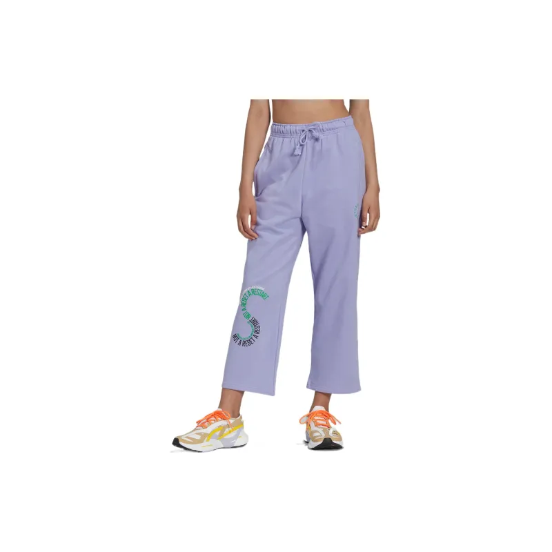Adidas Knitted Sweatpants Women's Purple-3
