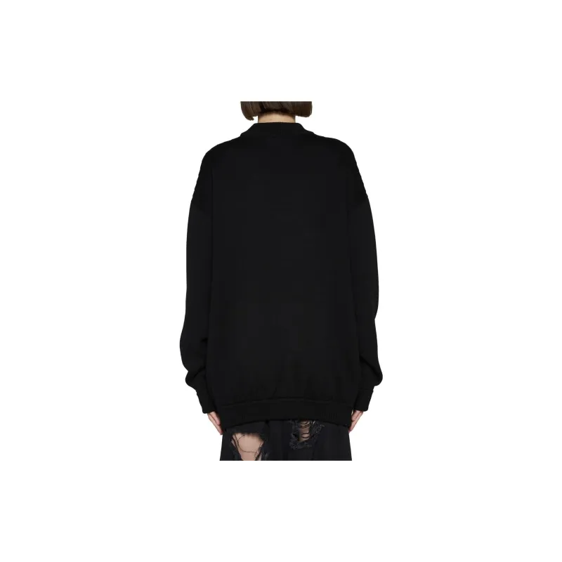 Vetements Logo Embroidered Knit Sweater-3