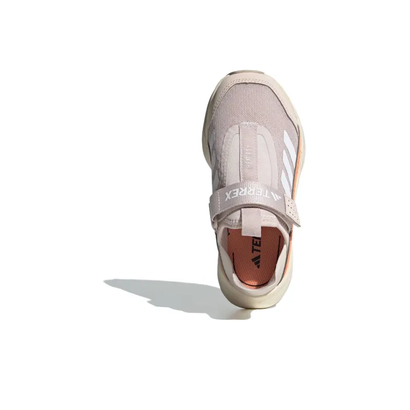 Adidas Abrasion Resistant Breathable Moisture Wicking Shock Absorbers Low Top Kids' Running Shoes Pink Orange Kids'-3
