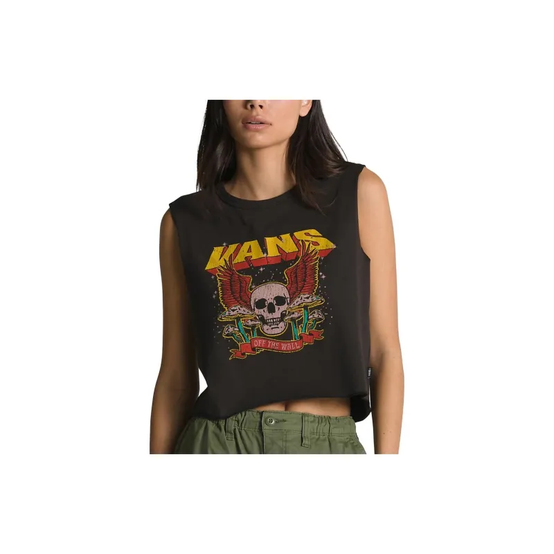 Vans VANS SUMMER TOUR MUSCLE Tank Tops Women's Black-2