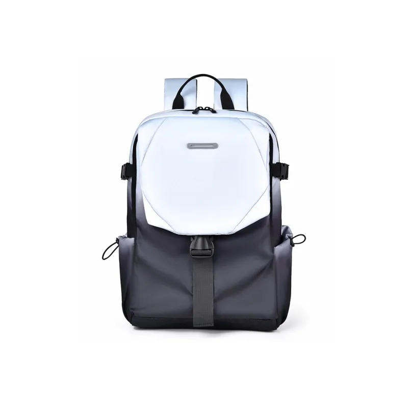 GEERDUN Nylon Fabric Backpack Regular Men's Black/Purple-0