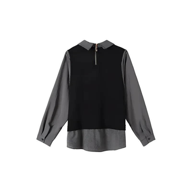 Oudifu Shirts Women's Black-1