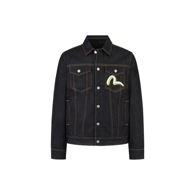 EVISU Denim Jackets Men Denim Blue-1