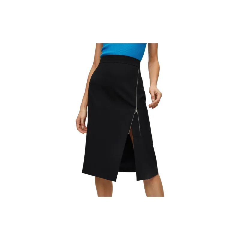 HUGO BOSS Casual Long Skirts Women's Black-1