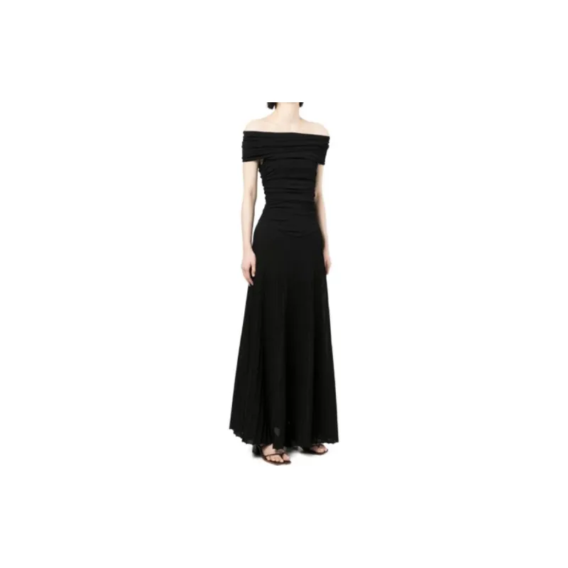KHAITE The Marca Ruched bodice Dress-2