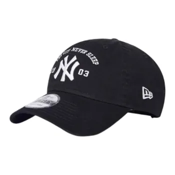 New Era Cotton Baseball Caps Unisex Black