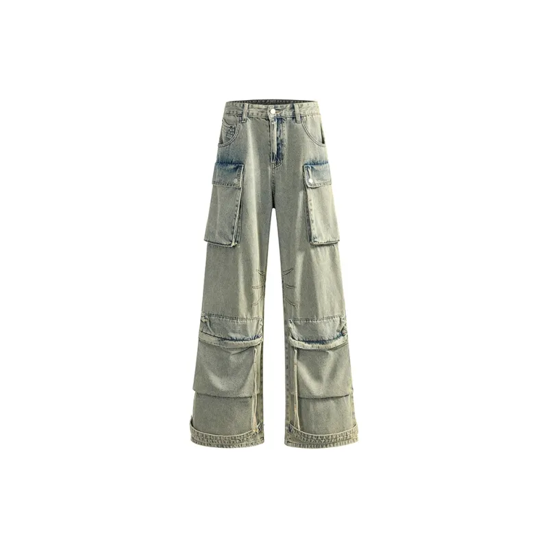 ZXZA Cargo Pants Women's Yellow Mud-1