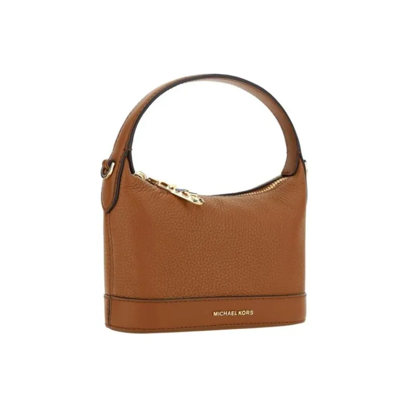MICHAEL KORS Wythe Leather One Shoulder Handbag Crossbody Bag Small Size Women's Brown-1