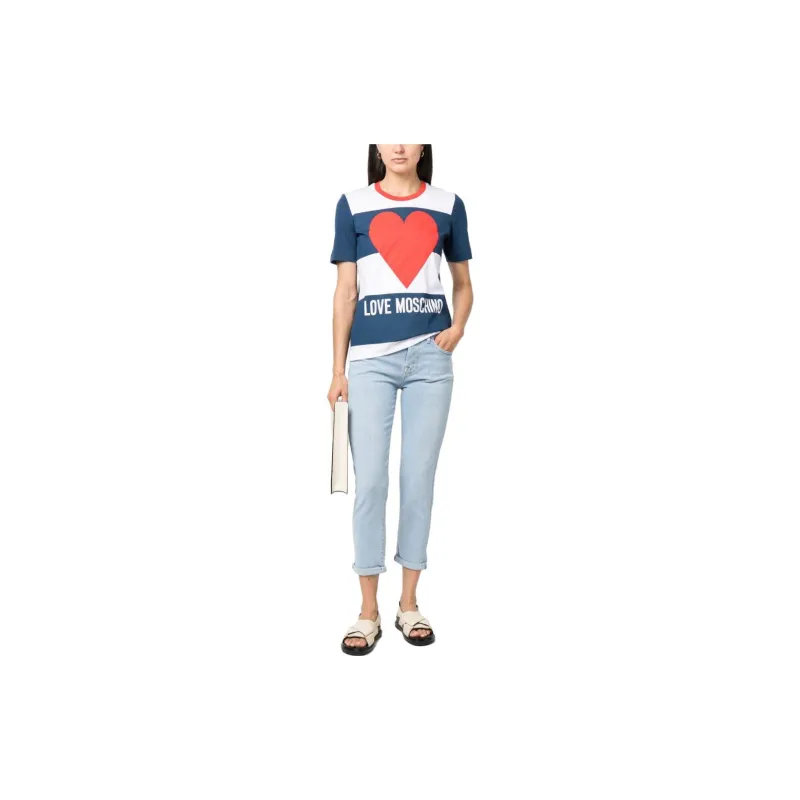 LOVE MOSCHINO T Shirts Women's Blue-1