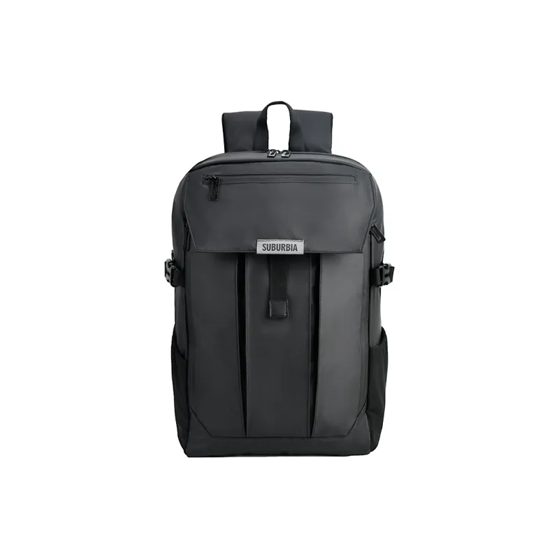SUBURBIA Waterproof Backpack Regular Unisex Black-2