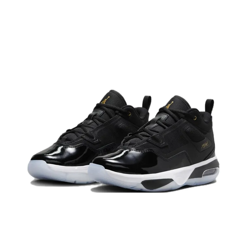 Jordan Stay Loyal 3 Anti Slip Wear Resistant Kids Lifestyle Shoes Black Teenagers-2