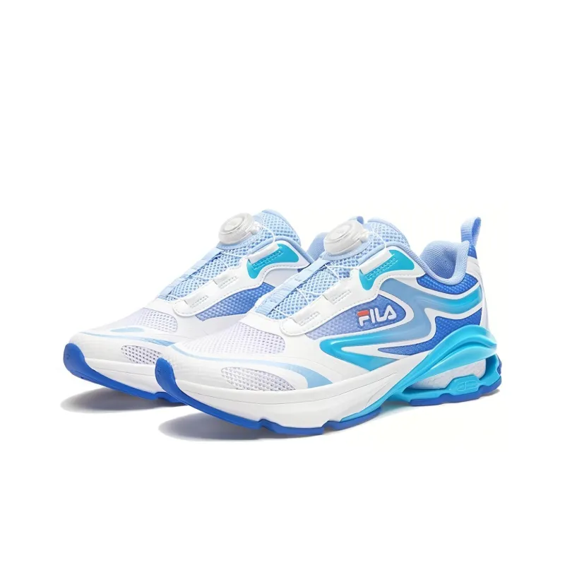 FILA KIDS Cushioned Wear-Resistant Breathable Low-Top Kids' Running Shoes Marine Blue Teenagers-2