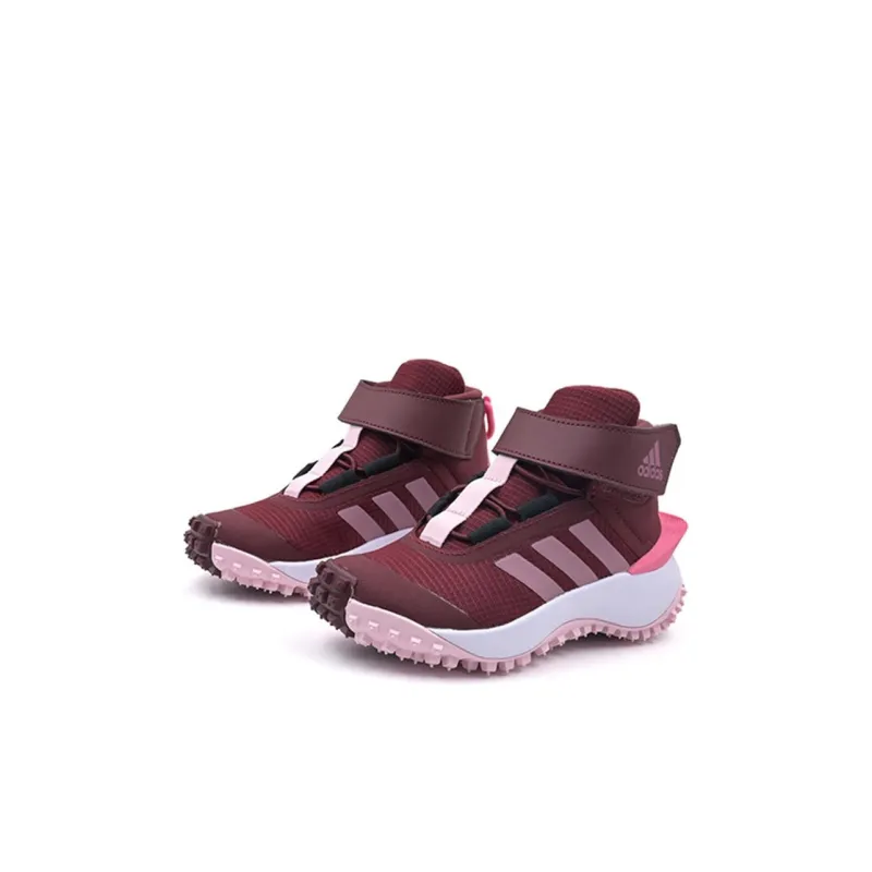 Adidas Fortatrail Anti Slip Wear Resistant Low Top Kids' Running Shoes Red Pink Kids'-2