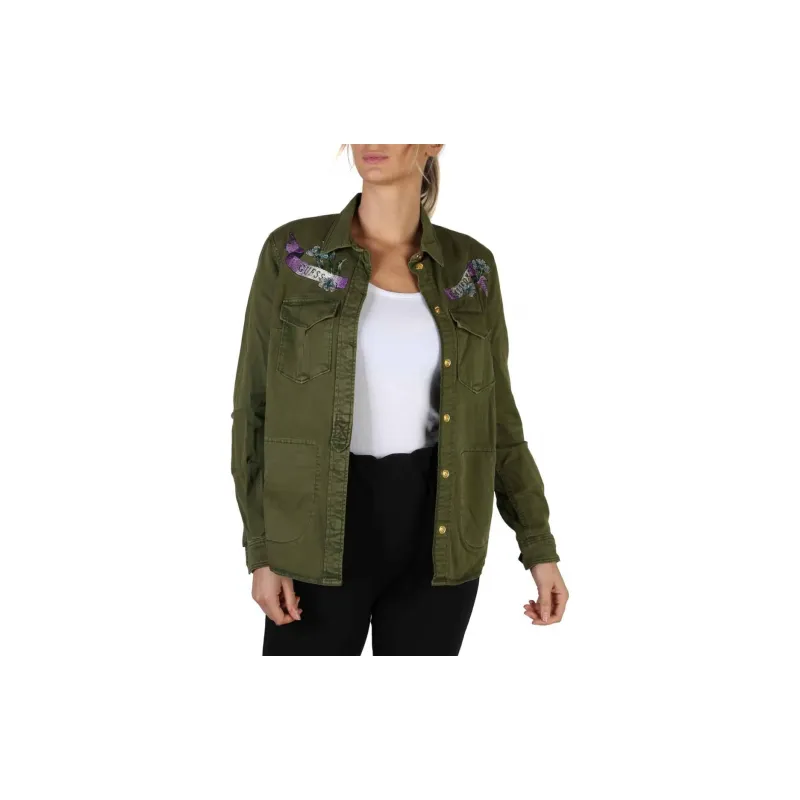 GUESS Jackets Women's Green-1