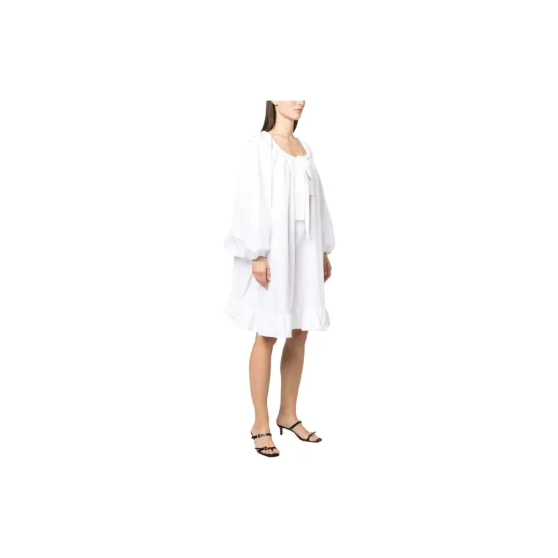 Patou Tie neck Peplum Dress-2