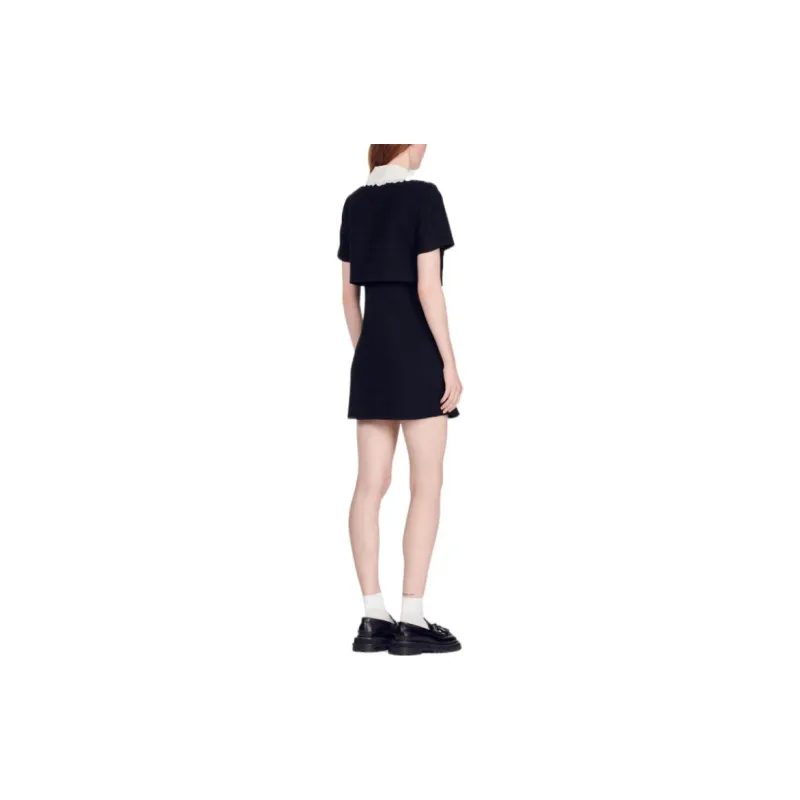 Sandro Buttoned Mini Dress-2