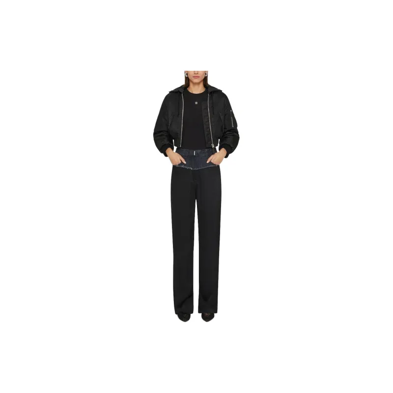 Givenchy Cropped Hooded Bomber Jacket-2